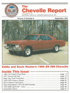 THE CHEVELLE REPORT 1991 SEPT - '66 SS396, '77 CAMINO del REY, '70 SS396-350